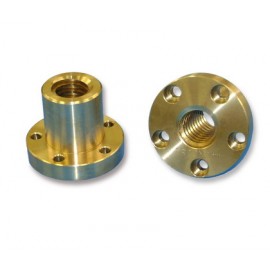 Madrevite flangiata in bronzo d.16 p.4 dx